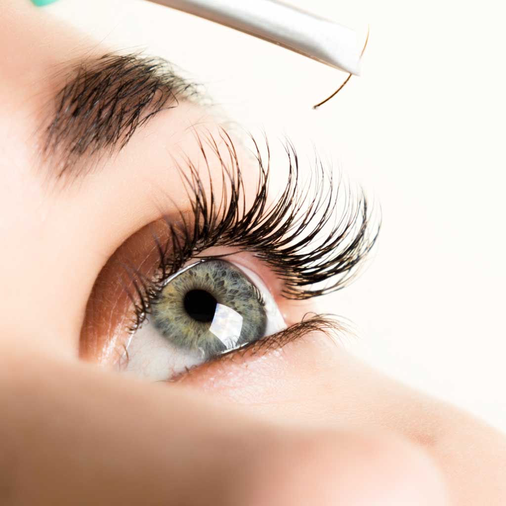Beau Lashes Eyelash Extension Application Close Up