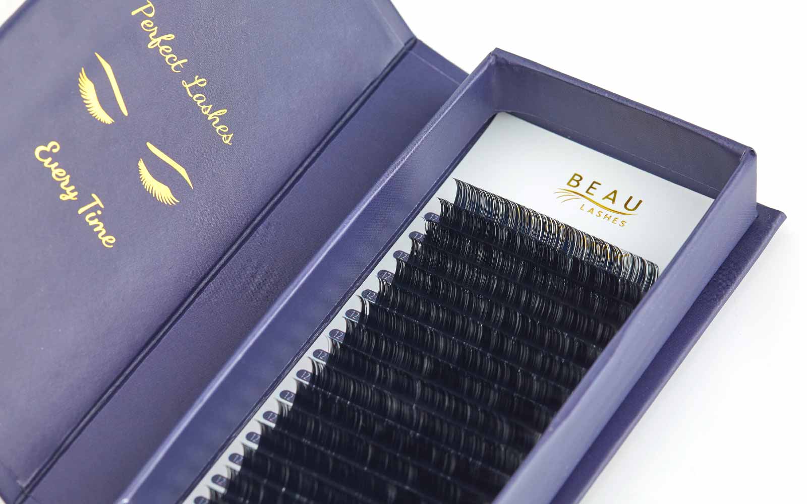 Beau Lashes Matte Mink Professional Individual Eyelash Extensions Close Up
