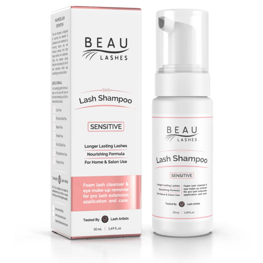 Faldgruber Tæl op permeabilitet Eyelash Extension Cleanser Sensitive Shampoo | Beau Lashes