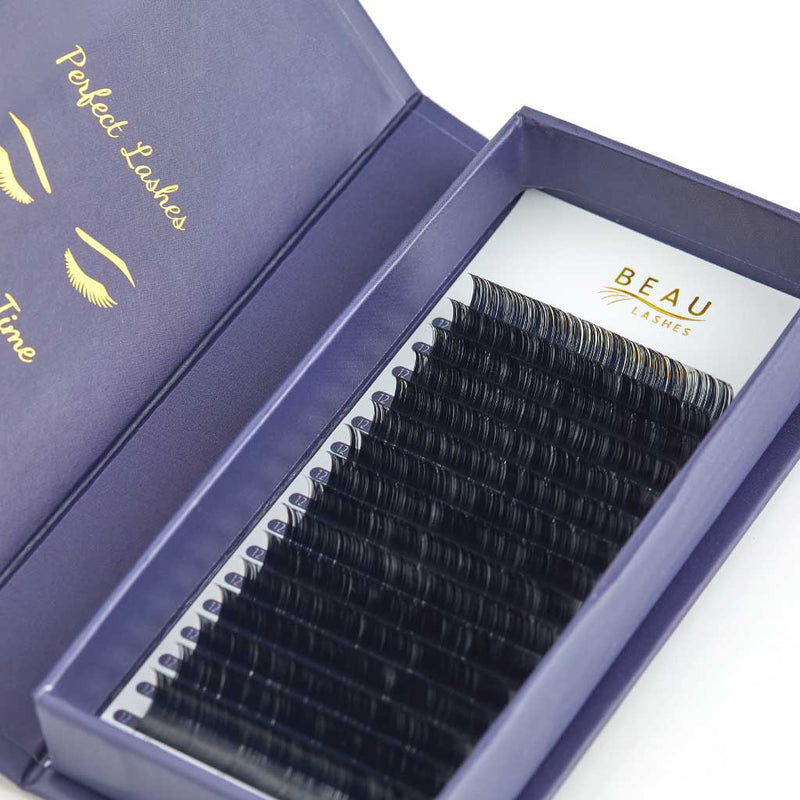 Beau Lashes Matte Mink Eyelash Extensions Box B Curl